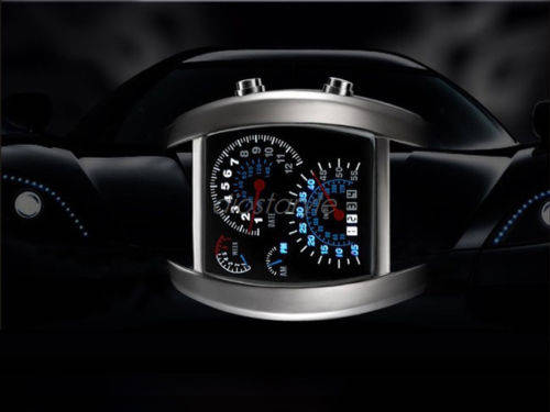 Mens Cool Motorsport LED Watch